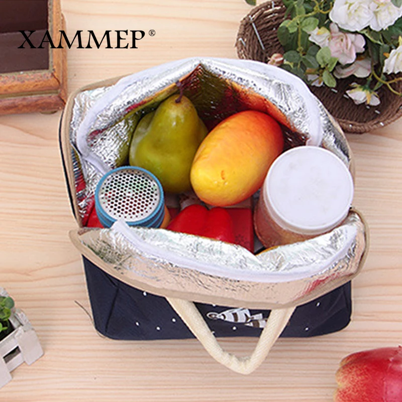 Lunch Bag Insulated Bags Portable Travel Picnic Storage Waterproof For Adult Kids Cooler Food Oxford Thermal Tote Xammep | Багаж и сумки