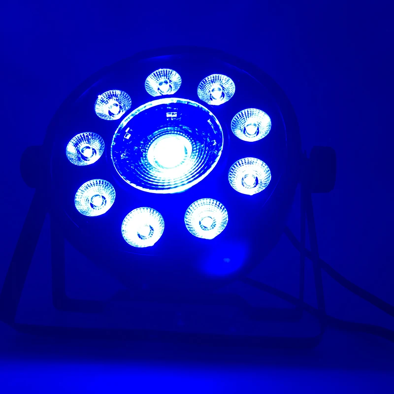 Быстрая светодиодный плоский Par 9x10 Вт+ 30 Вт RGB Освещение для DMX512 сценический эффект профессиональное DJ оборудование и вечерние танцпол дискотека