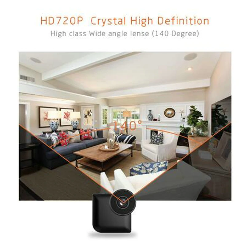 Wi-Fi IP мини Камера контроль с магнитной клипсой носимых 720P HD Micro C3 беспроводной espia