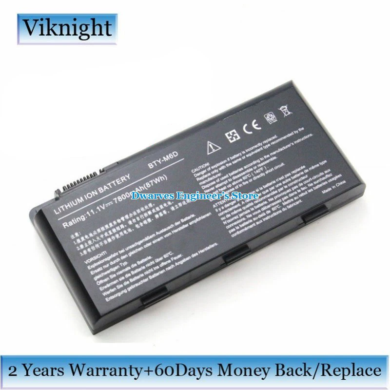 Оригинальный аккумулятор MSI BTY-M6D для MSI GT60 GT70 GT780 GT70 GX660R E6603 GX660 gx95680 7-16fxxp-101, Аккумулятор для ноутбука 11,1 В, 87 Вт/ч