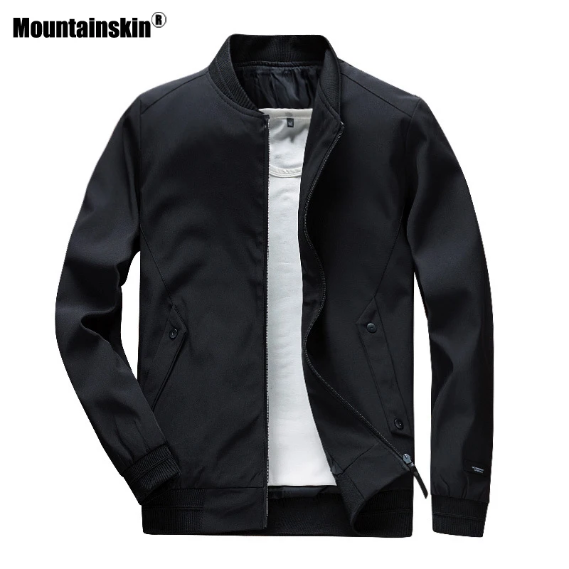 Мужская тонкая куртка бомбер Mountainskin уличная одежда в стиле хип хоп весна