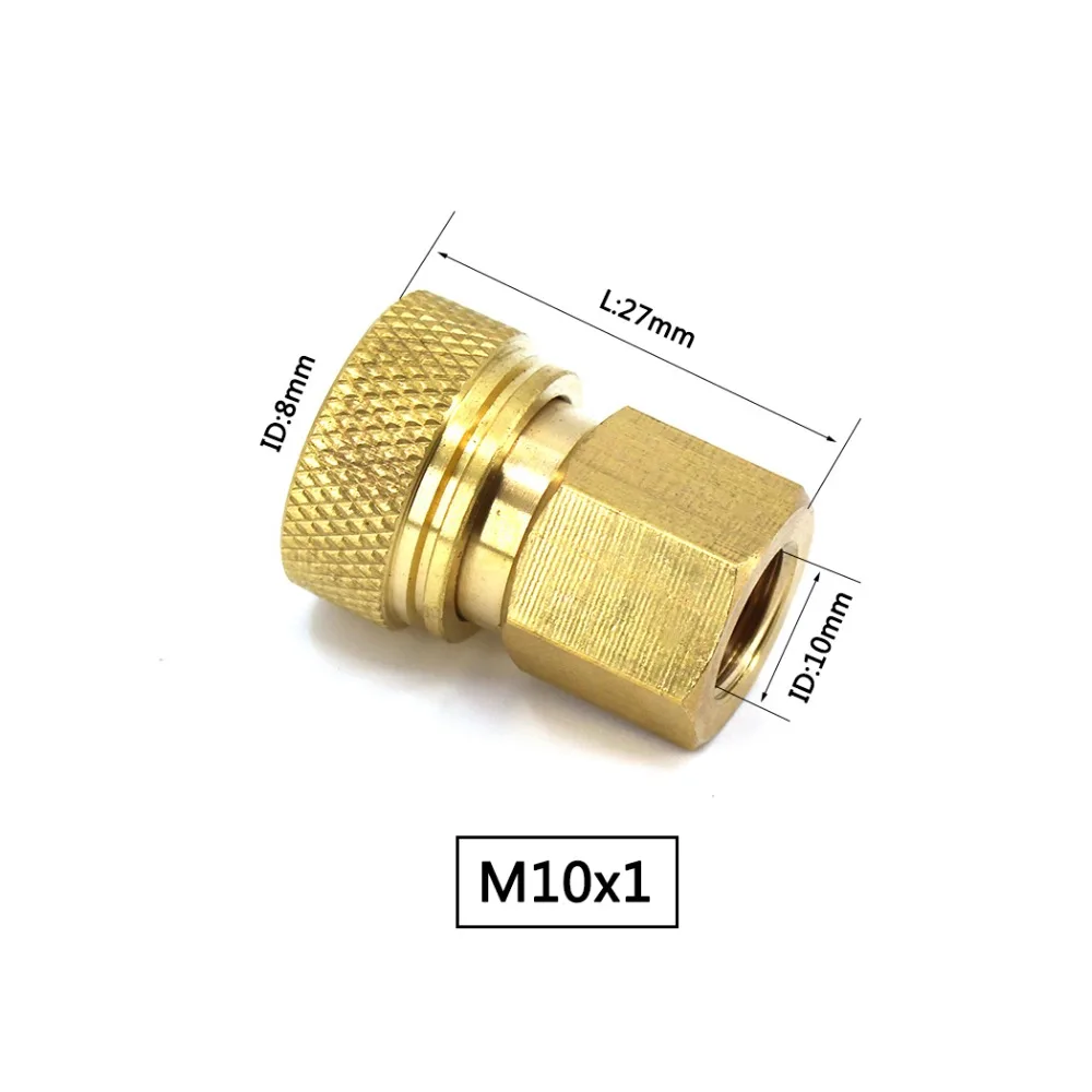 PCP Airforce Пейнтбол пневматический M10x1 утолщенный медный быстроразъемный и 8 мм