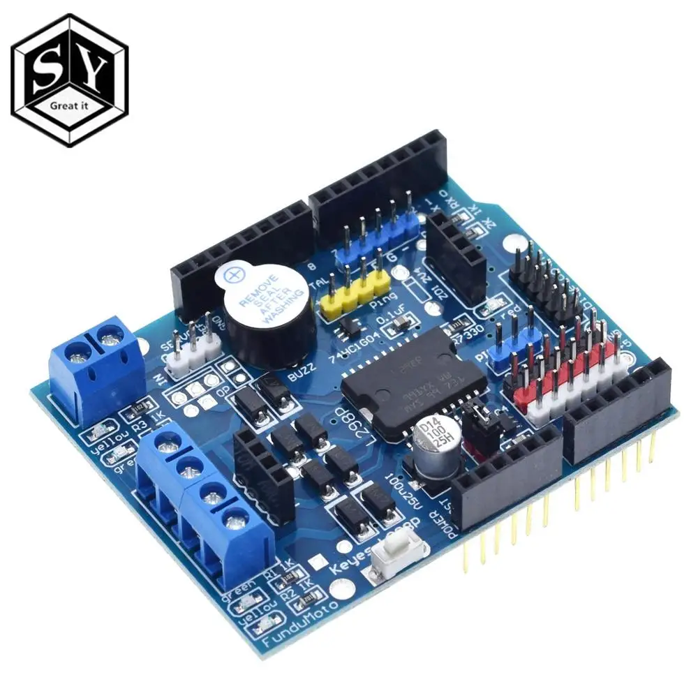 Great IT L298P контроллер скорости ШИМ двойной высокомощный H образный драйвер Bluetooth