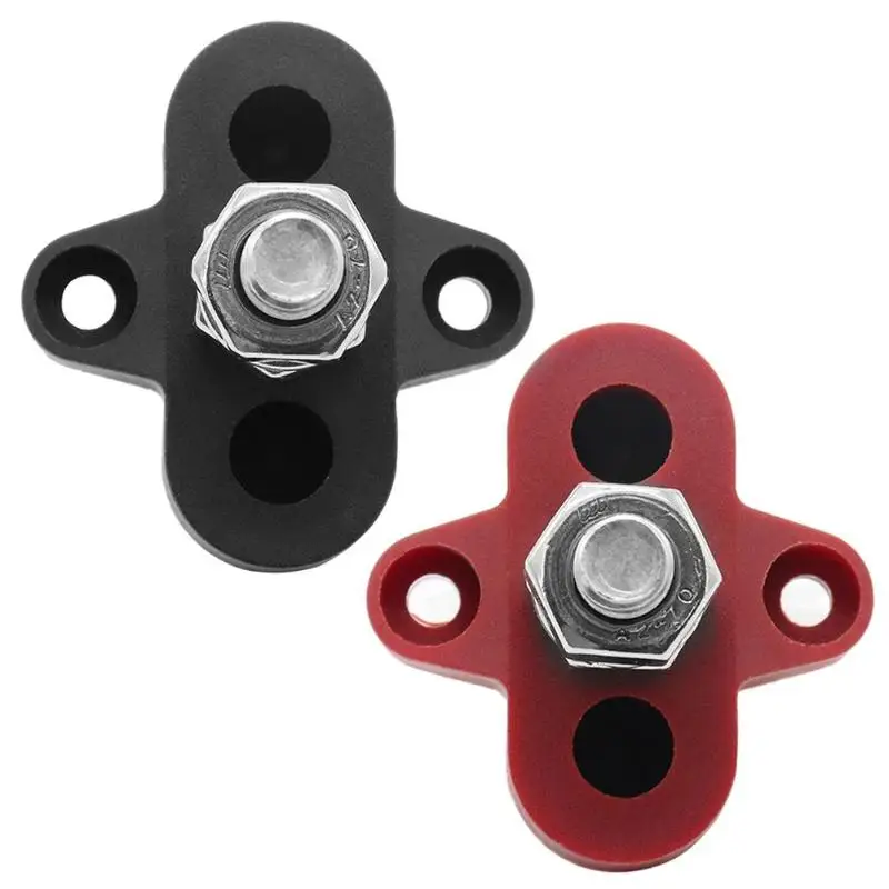 

VODOOL Bus Bar Power Terminal Block Heavy Duty M8 Positive Power Distribution Stud for Truck RV Boat Car Electronics Accessories