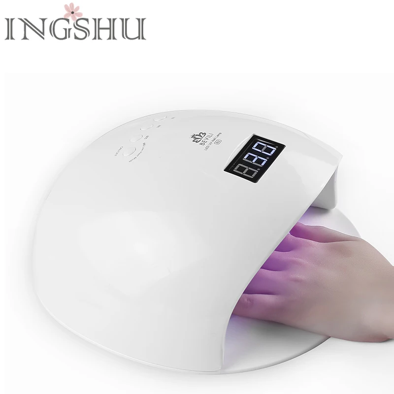 INGSHU B2 Сушилка для ногтей Professionl 48 Вт светодиодный и УФ лампы белый свет всех гель