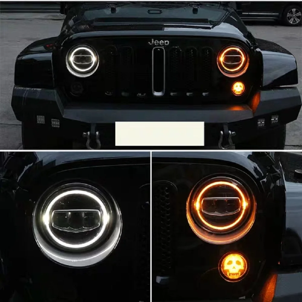 Новый автомобиль аксессуары 7 дюймовый светодиодный головной светильник s DRL Halo