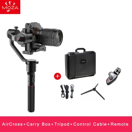 with Remote MOZA Aircross 3-х осевой ручной шарнирный стабилизатор для камеры GoPro до 1,8 кг DSLR Камера S ony A6000 RX100 A7 серии Pana GH5 GH4 - Цвет: with Remote