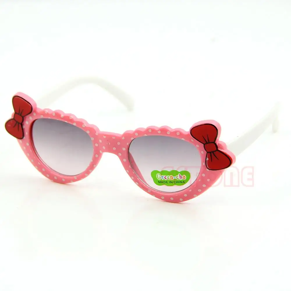 Прекрасный Bébé Garçons Filles lunetes De Soleil Pour Enfants Verre Noeud UV 400|Женские солнцезащитные очки| |