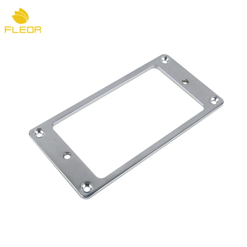 Металлический плоский гитарный звукосниматель хамбакер 2 шт. кольцевая рама с