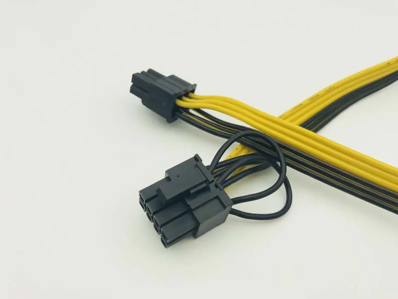 10 шт 60 см 6Pin к 8Pin (6 + 2) кабель сервер преобразования питания плата графической