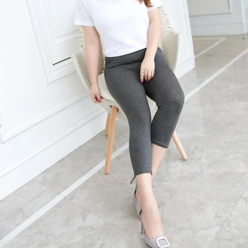 New Arrival Women leggings Summer style Modal fertilizer Plus size 3XL Big Size candy color women's pants 12 colors | Женская одежда