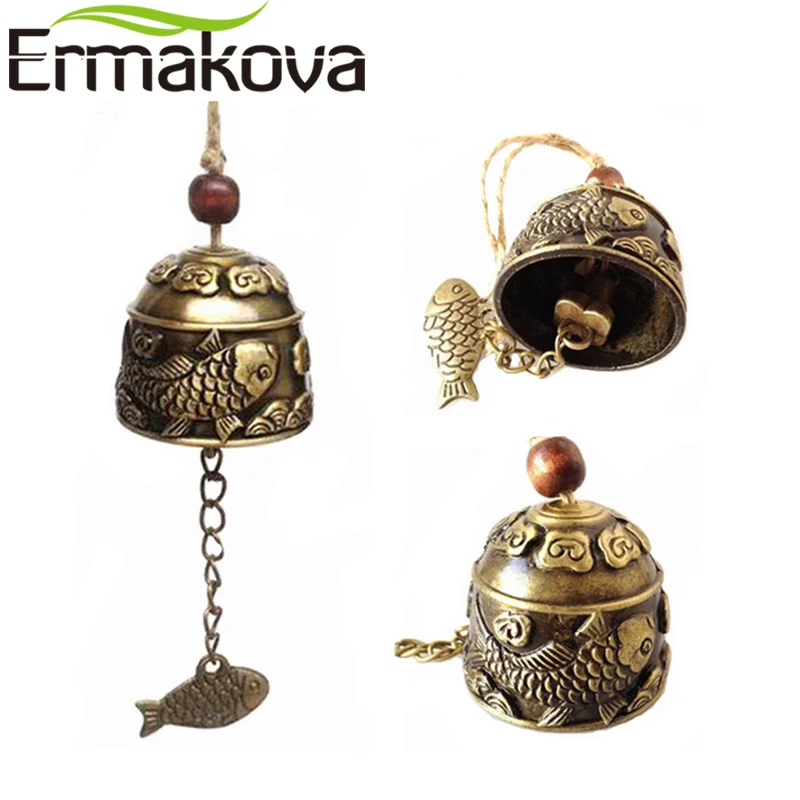 ERMAKOVA 2 шт./компл. колокольчик благословение ветра колокольчики фэн шуй Подвески