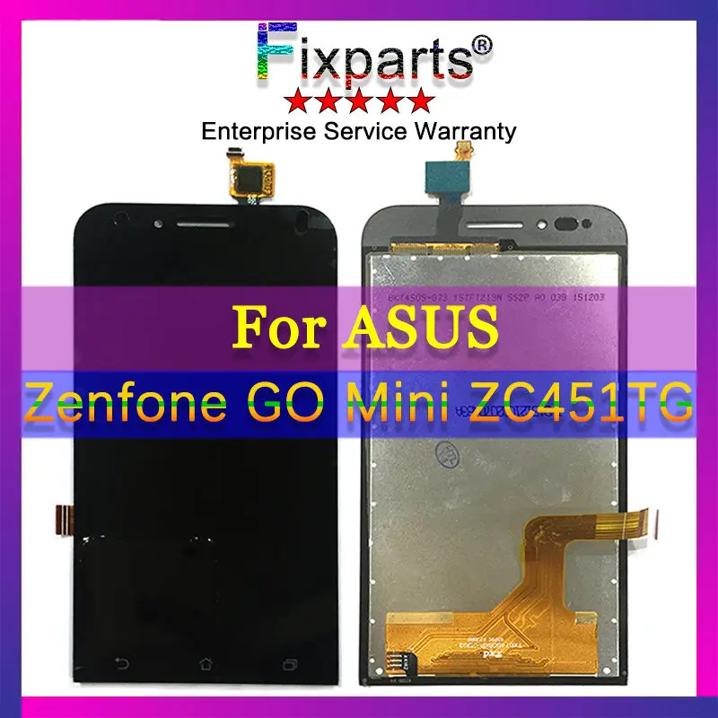 

Дигитайзер ЖК-экрана 4,5 дюйма для ASUS Zenfone Go ZC451TG, сенсорный экран в сборе, бесплатная доставка для ASUS Zenfone GO Mini ZC451TG LCD