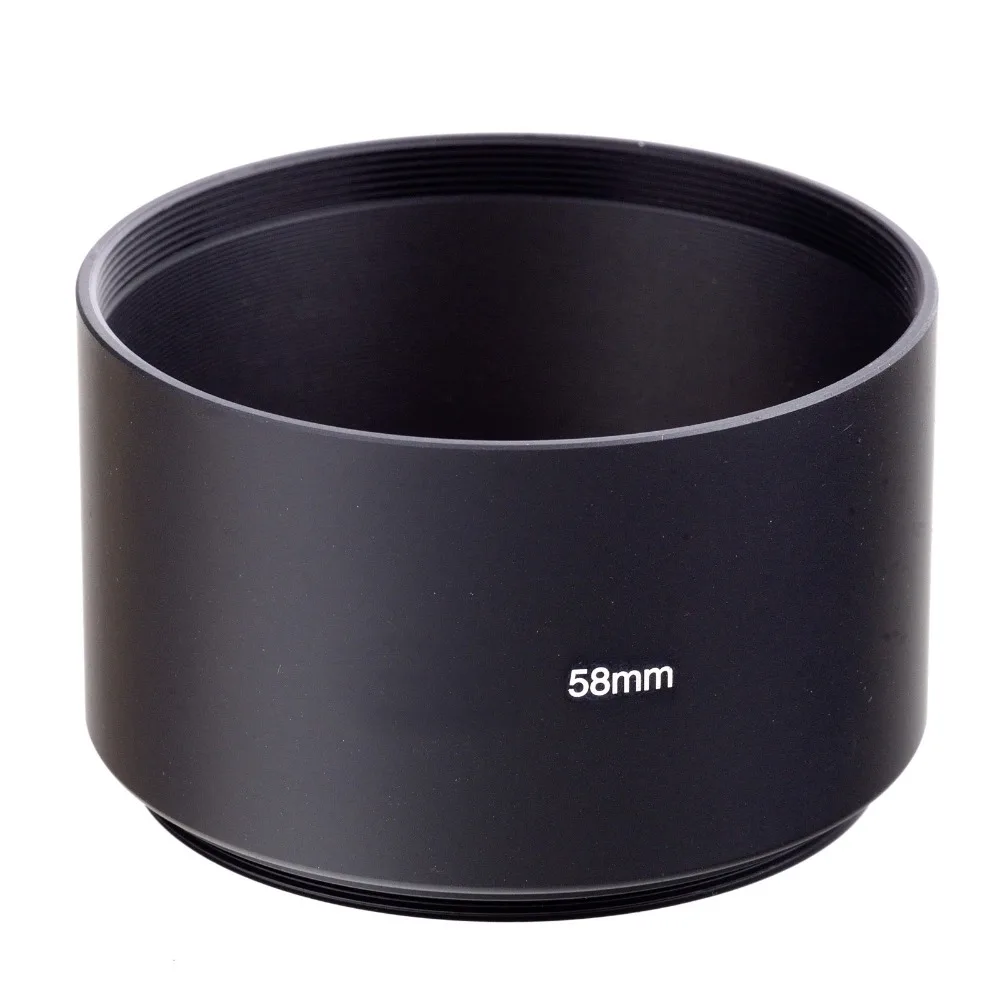 

58mm black long Metal LENS HOOD for canon nikon 58mm lens