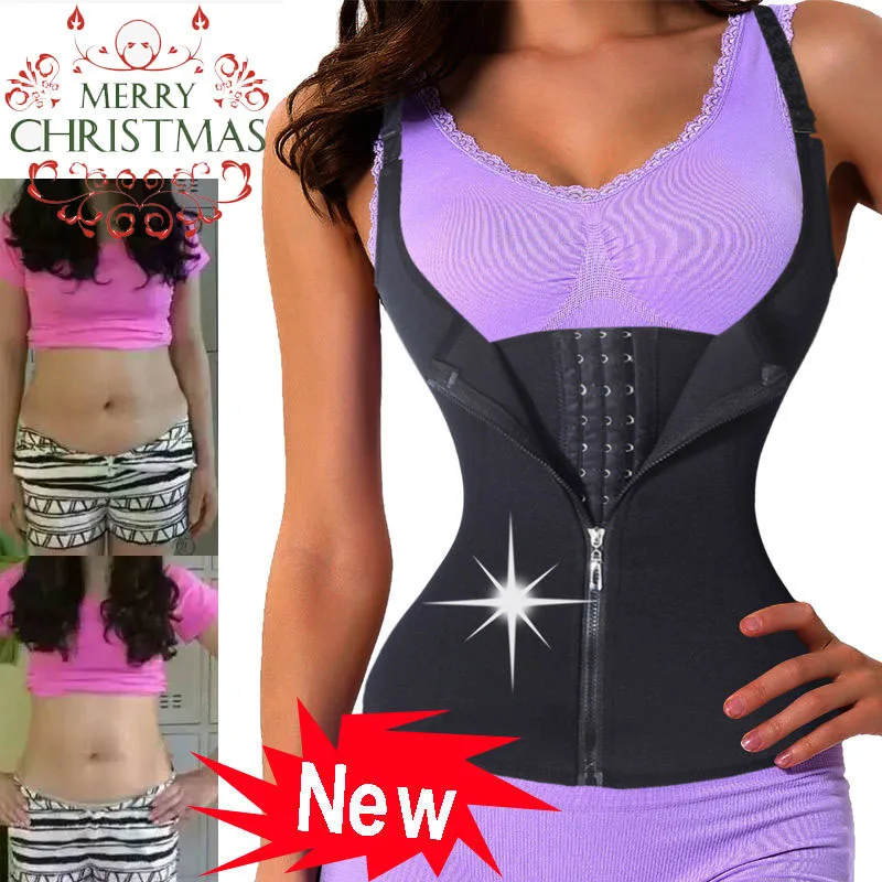 Горячая неопрена Body Shaper для похудения талии тренер стягивающая безрукавка Для
