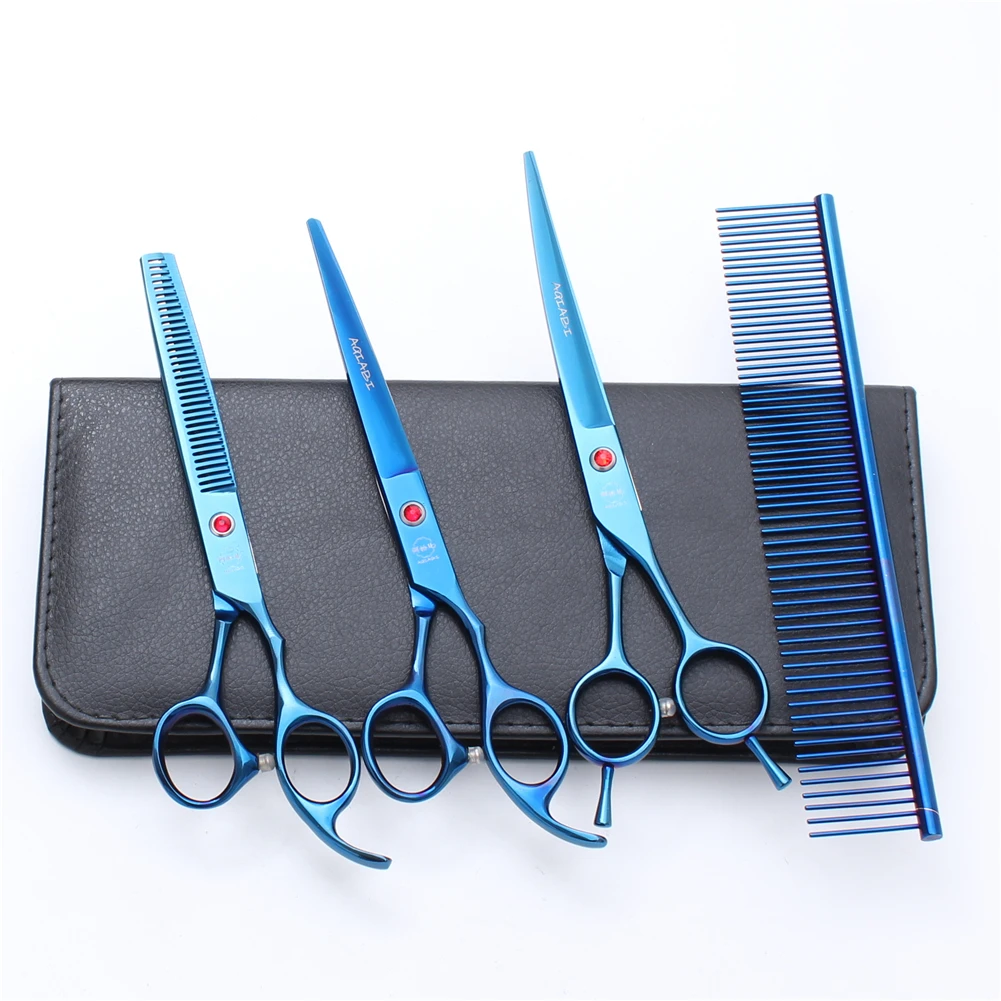 A3002 7'' Japan Steel AQIABI Professional Grooming Scissors Pet Shop &amp Home Dogs Cats Animals Hair Shears Haircut Suit | Красота и