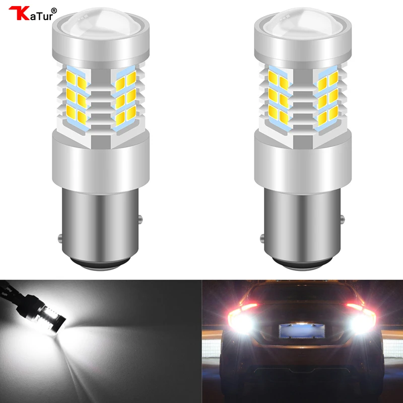 

Katur 2Pcs 1156 BA15S P21W LED BAU15S PY21W BAY15D LED Bulb 1157 P21/5W R5W Auto Lamp Bulbs Car LED Light 12V - 24V DRL Lights