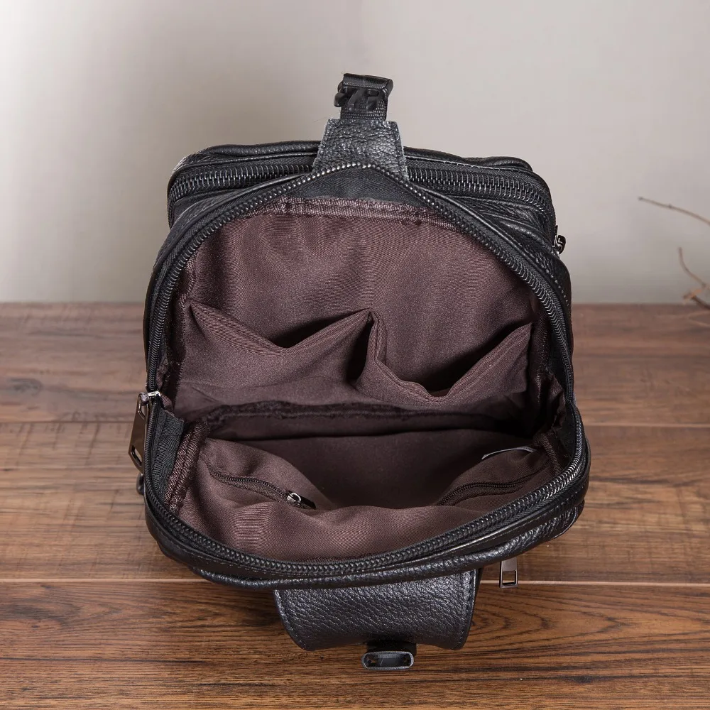 Повседневная модная дорожная треугольная сумка для мужчин качественная кожа