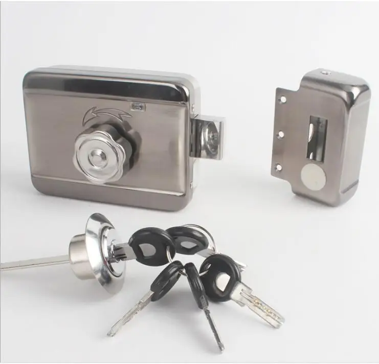 

Home Street lock Electric metallic Lock Electronic Door Lock with lock cylinder for Video Intercom Doorbell Door Access Control