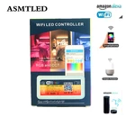 2018 Новое поступление 12В-24В 12A 288 Вт приглушенныйCCTRGBRGBWRGB + CCT WiFi умный музыкальный светодиодный контроллер для SMD 3528 5050 Светодиодная ленсветильник