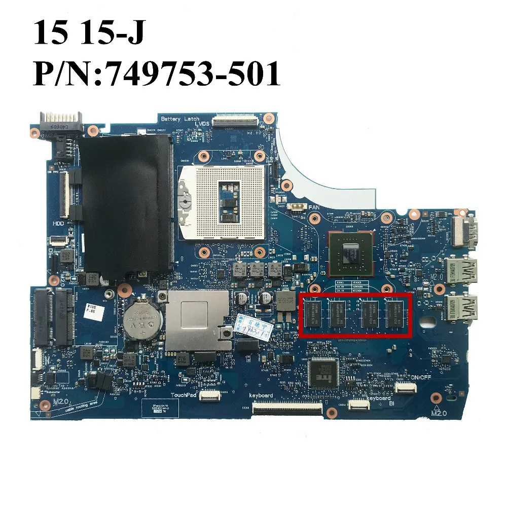 Отлично подходит для материнской платы ноутбука HP Envy 15 J HM87 PGA947 840M 2 Гб 749753 501