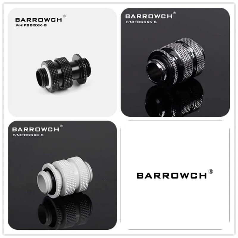 

Удлинительный фитинг Barrowch FBSSXK-S, FBSSXK-M, FBSSXK-L, двойной G1/4 "Регулируемый Водяной кулер для радиатора