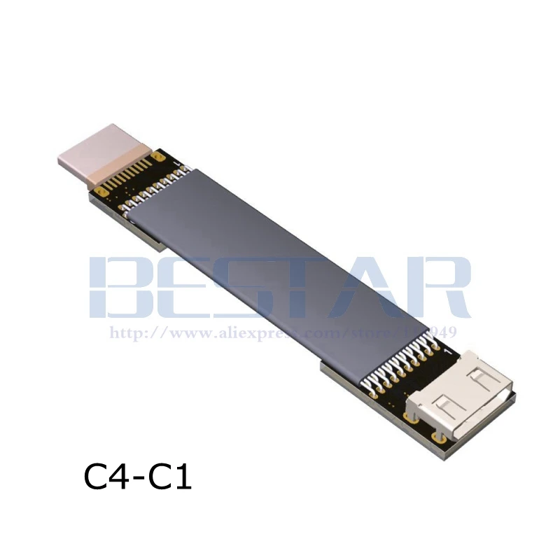 C4 C мини HDMI экранированный FPV кабель 2 0 тип женский 4K 60Hz FPC плоский для Бесщеточный