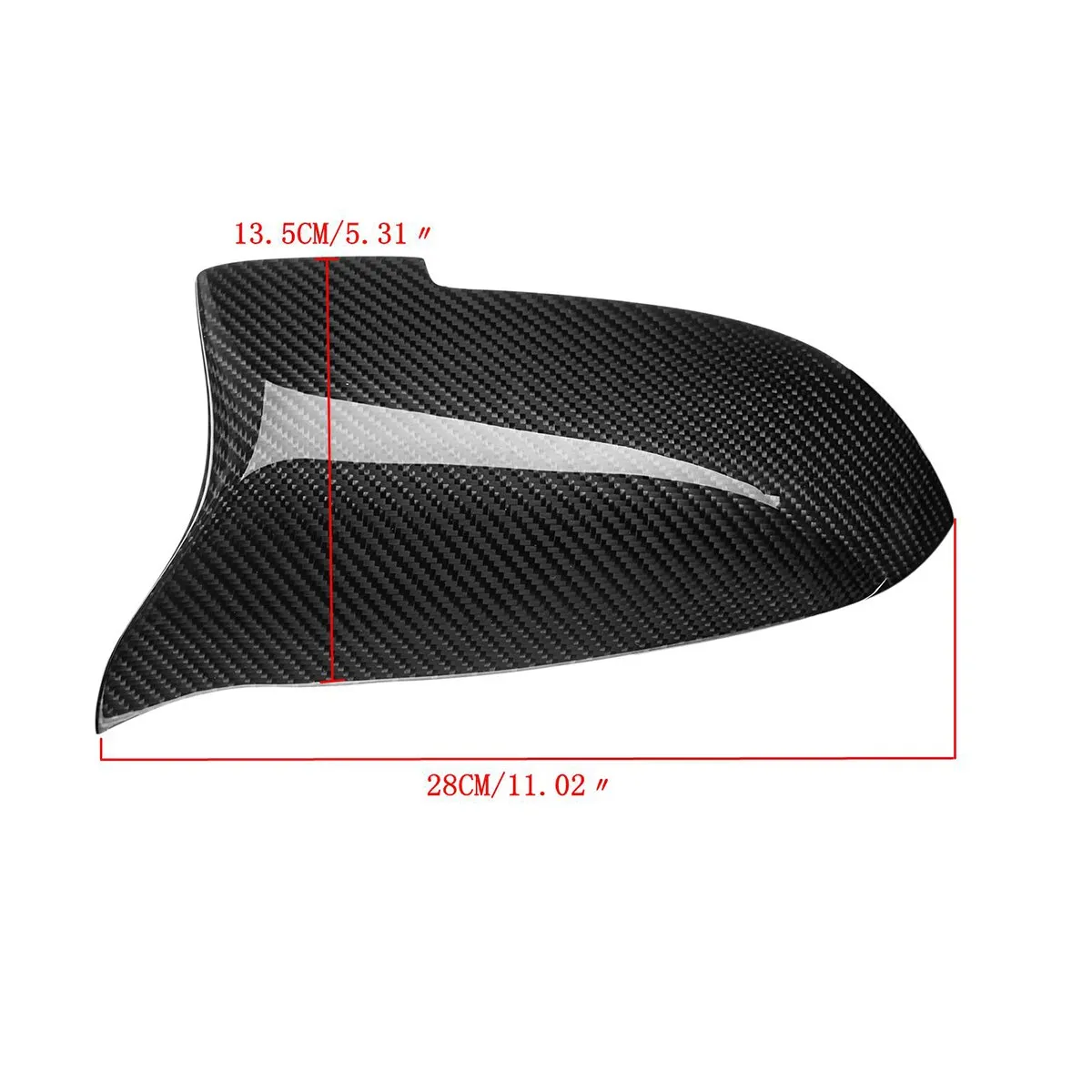 

Cover Shell For BMW 5 6 7 Series F10 F07 F06 F01 Real Carbon Fiber Door Side Look Rear View Mirror Cover Replacement Caps