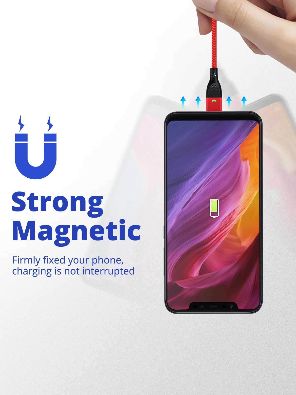 FONKEN Micro USB Магнитный кабель быстрое зарядное устройство магнит Тип C провод для быстрого заряда 1 м 2 м Android мобильный телефон планшет светодиодный шнур данных