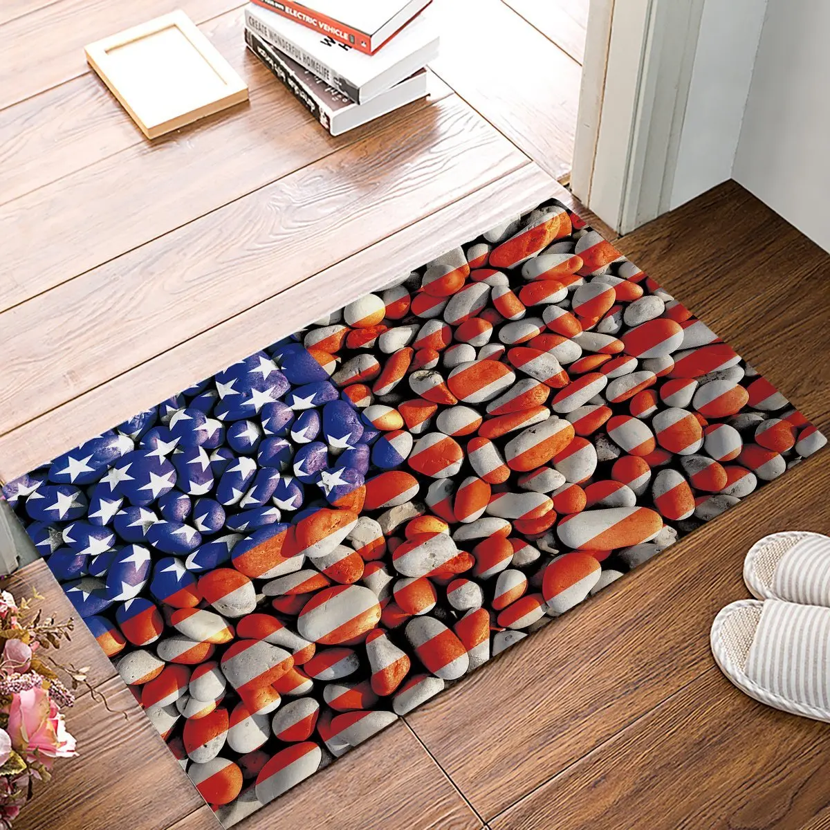 Американский флаг Cobblestone дверные коврики кухня пол Ванна входной ковер