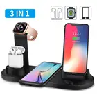 Беспроводное зарядное устройство, подставка для телефона, док-станция для Apple Watch Series 5 4 3 2 Iphone 11 Pro Max XS MAX XR 8 X IWatch Airpods