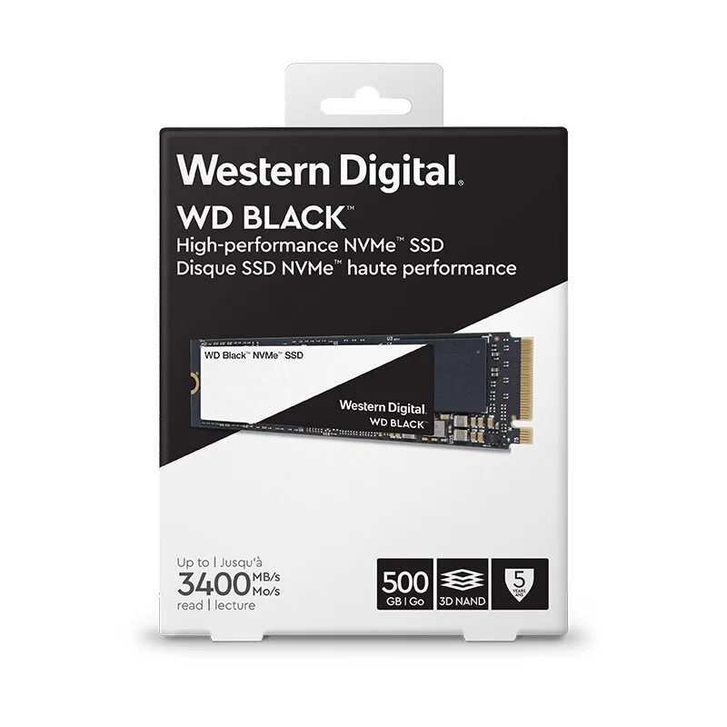 Твердотельный накопитель WD Black PCIe Gen3 * 4 500 Гб M.2 2280 PCI-E SSD WDS500G2X0C 3400 дюйма | Компьютеры