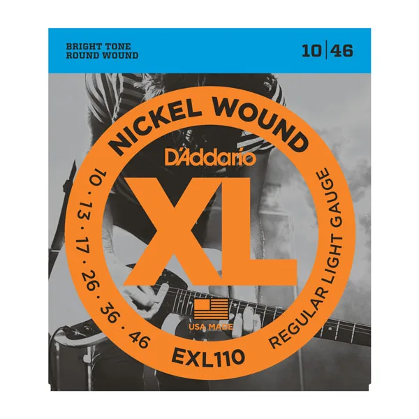 D'Addario Электрогитары струны EXL с никелевой обмоткой EXL110 EXL115 EXL120 EXL125 EXL130 EXL140 Daddario