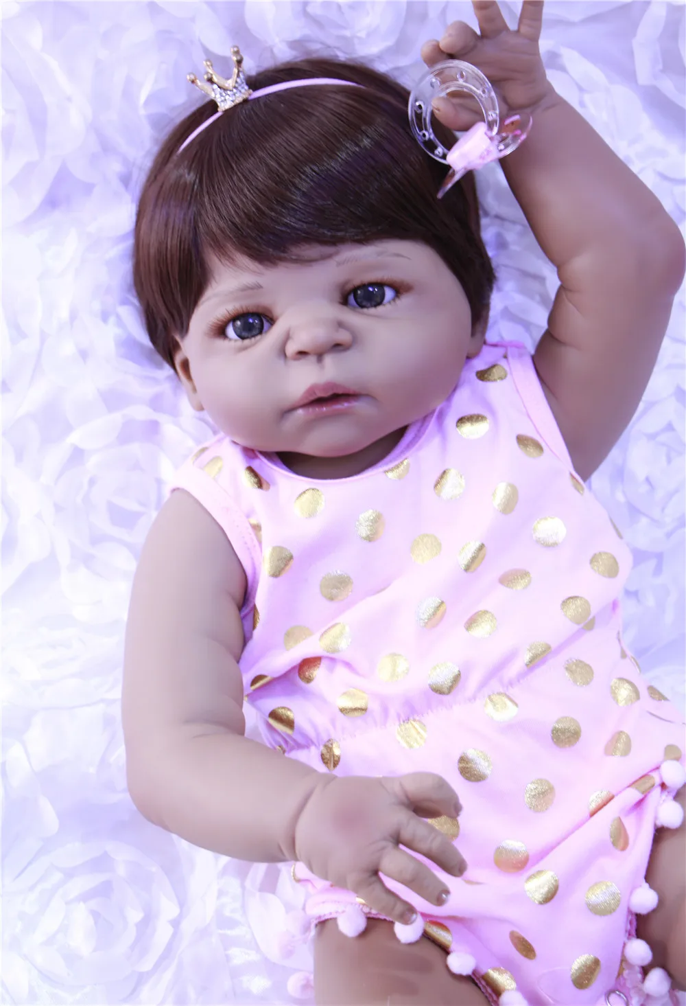 Кукла реборн силиконовая 55 см полностью силиконовая|reborn girl|silicone bebe rebornreborn for sale |