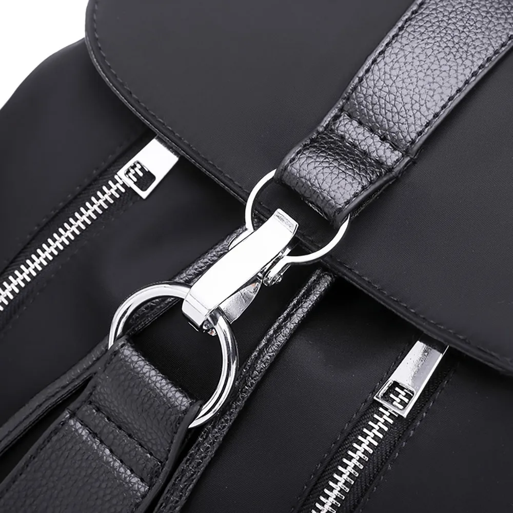 Модный женский Одноцветный рюкзак сумка мешок с кулиской модный подвеской mochila
