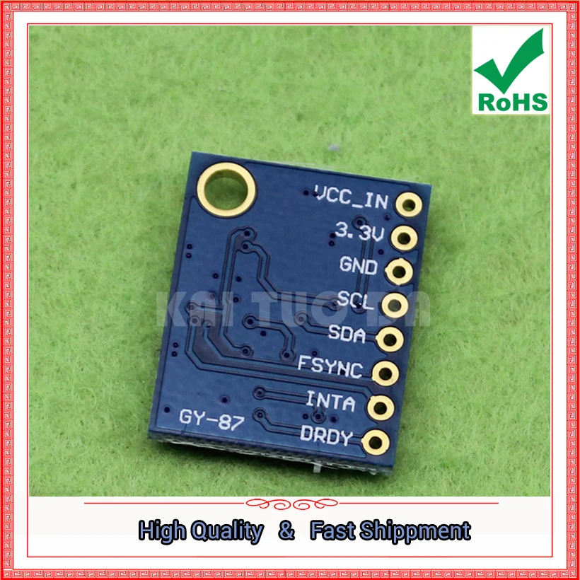 Φ 10DOF MPU6050 HMC5883L BMP180 плата модуля датчика (C2B6) | Электронные компоненты и