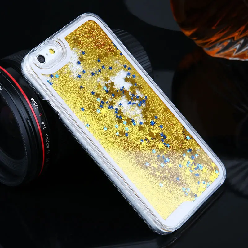 Bling Glitter Case for iPhone 8 Sequins Quicksand Hard PC Cover 7 6 6s X 10 5s se 5 Transparent Capinha Coque |