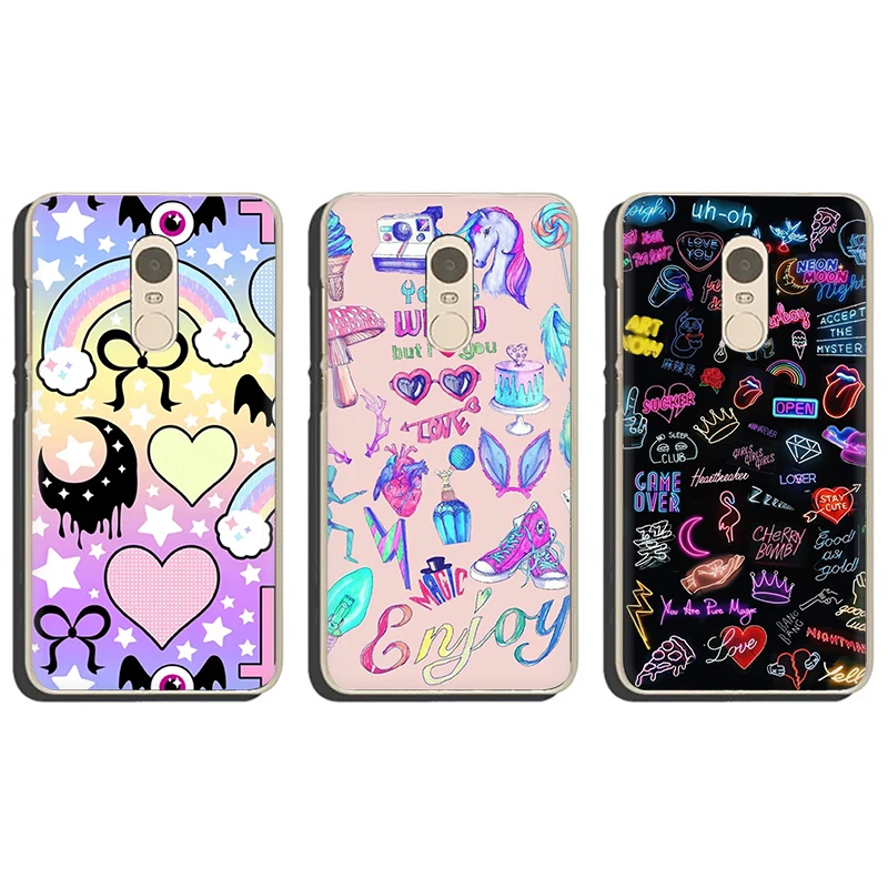 Жёсткий чехол Girly Pastel Witch Goth для Xiaomi Redmi 5A 5 Plus 6A 6 Pro 7 GO Note 4 4X 8 Pro|Бамперы| |