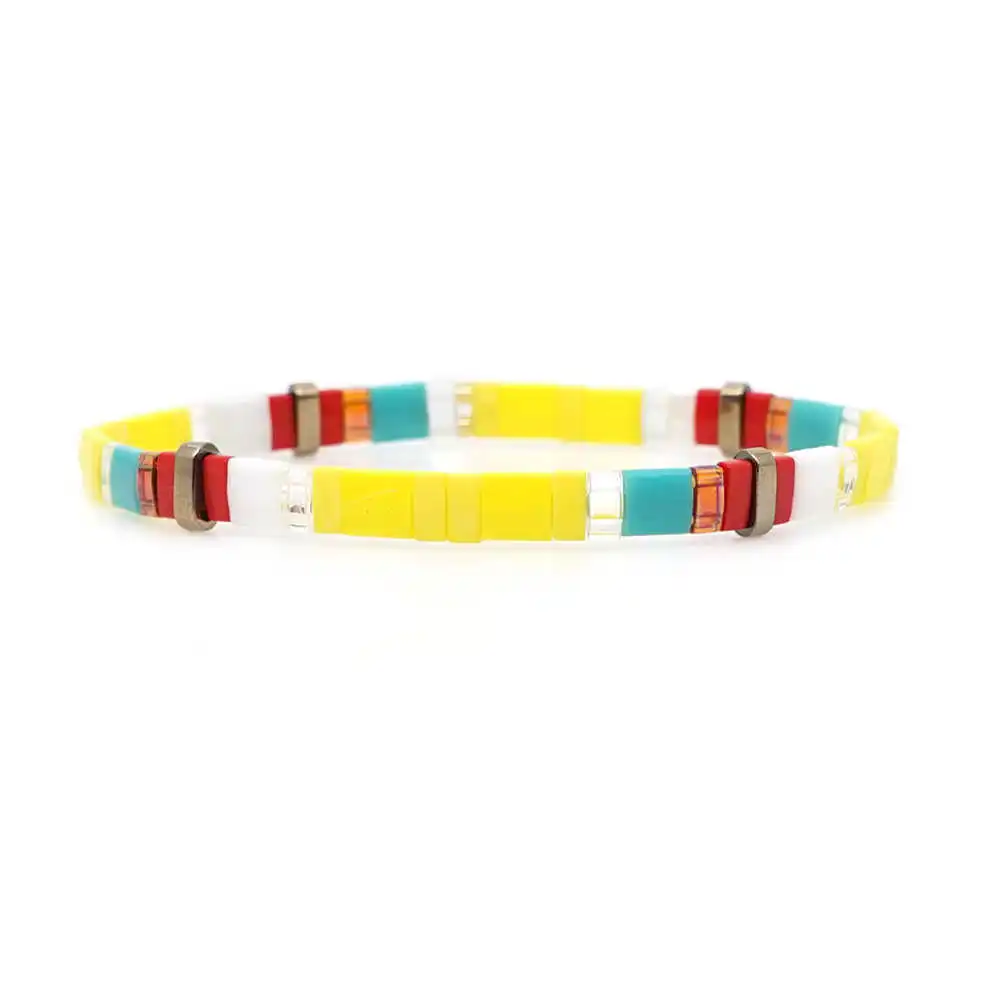 Go2boho браслет для женщин Miyuki браслеты богемные Тила бусины летние пляжные ювелирные изделия Pulseras Mujer красочные Insta Мода