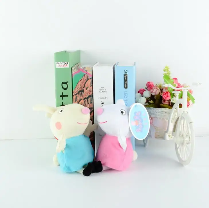 Бренд Свинка Пеппа Плюшевые игрушки 19 см Peppa Джордж семья Мягкая кукла Друзья