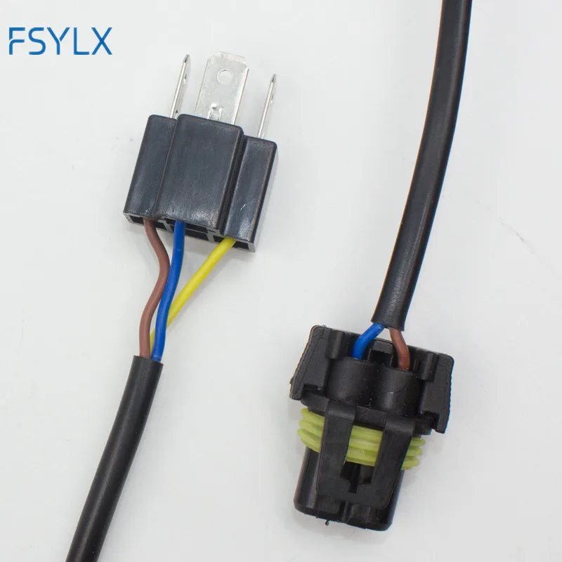 FSYLX 10 шт. универсальные H4 Hi Lo реле жгуты проводки Ксеноновые балластные кабели