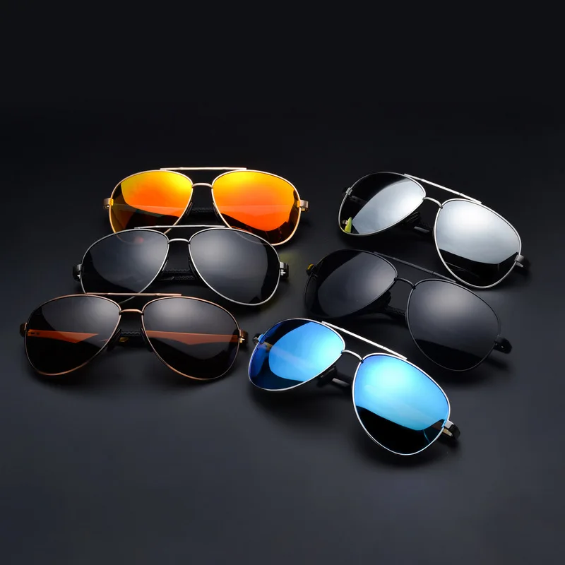 Бренд Для мужчин Солнцезащитные очки для женщин модные авиации поляризованные