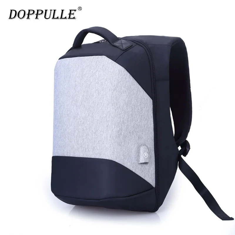 Doppulle USB зарядка anti theft рюкзак Для мужчин Путешествия безопасности