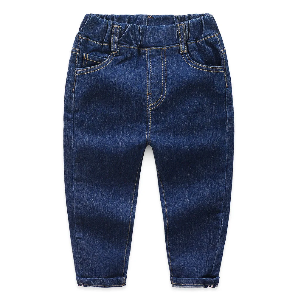 New Children Jeans Pants Autumn Toddler Clothing Solid Kids Denim Slim Trousers Pants For Boy Girl 2-7 Year Wear Clj294