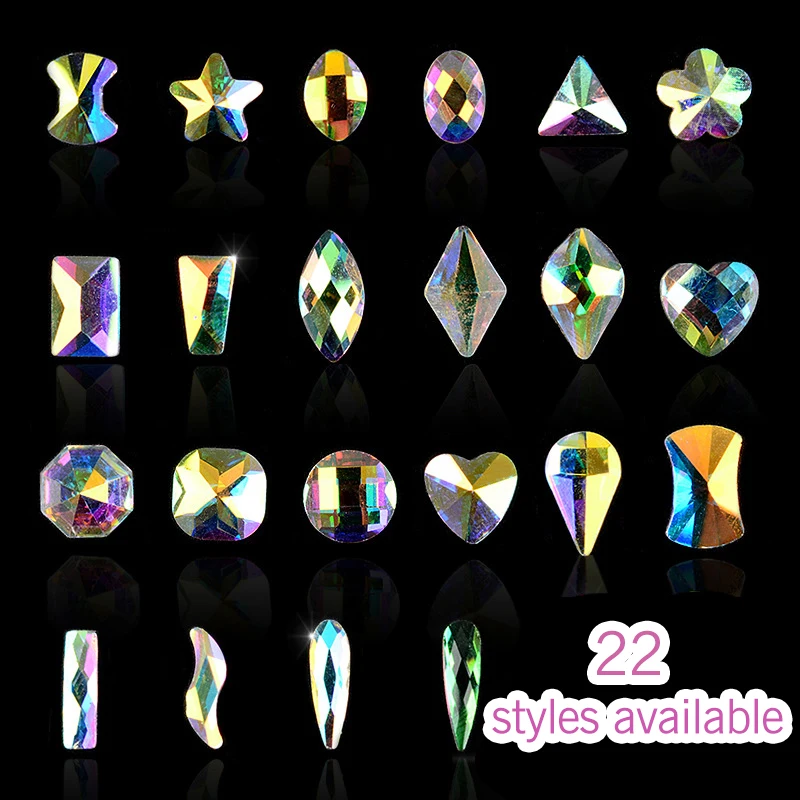 1Pack=5 PCS 3D Nail Art Alloy Jewelry Glitter Rhinestones Acrylic Manicure Diamond Decoration DIY Beauty Tools | Красота и здоровье