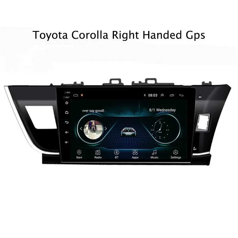 NaviTopia Android 8 1 автомобильный DVD gps Мультимедиа Аудио плеер для Toyota levin Corolla 2014 2016 RHD