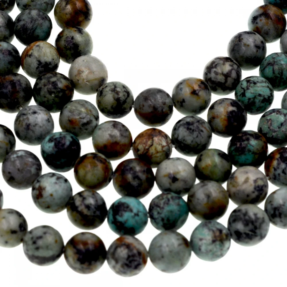 10 мм круглый синий АФРИКАНСКАЯ бирюза свободные бусины моды diy для изготовления