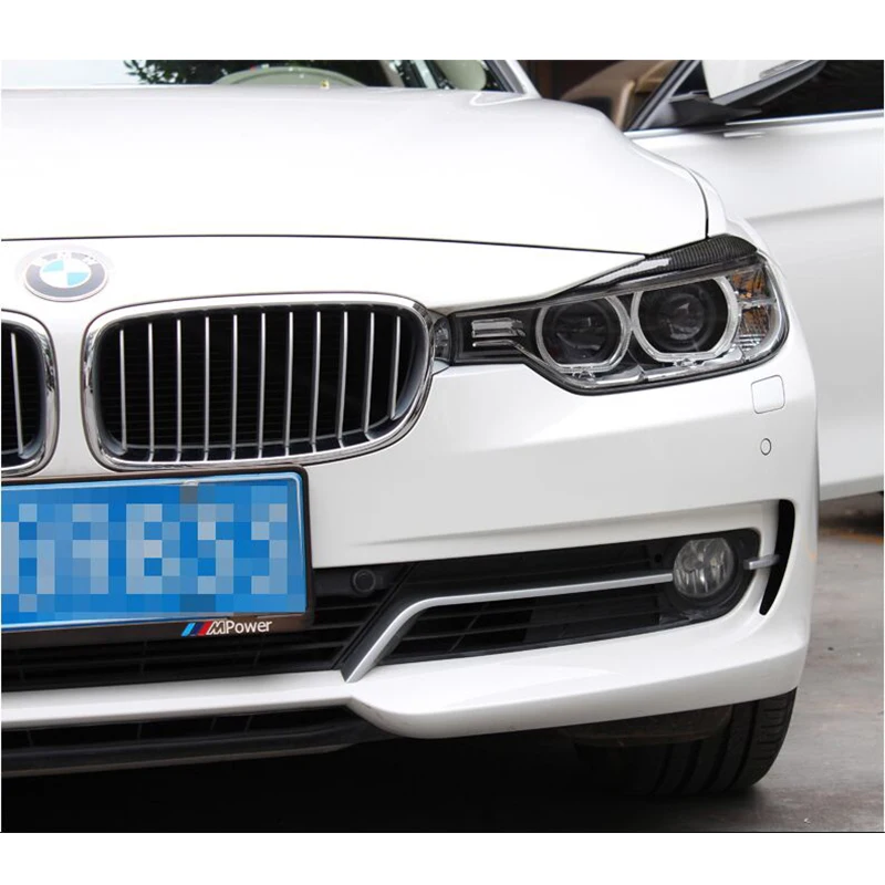 

3 Series F30 Carbon Fiber Front Lamp Eyelids Eyebrows For BMW F30 320I 328I 335I 2011-2015