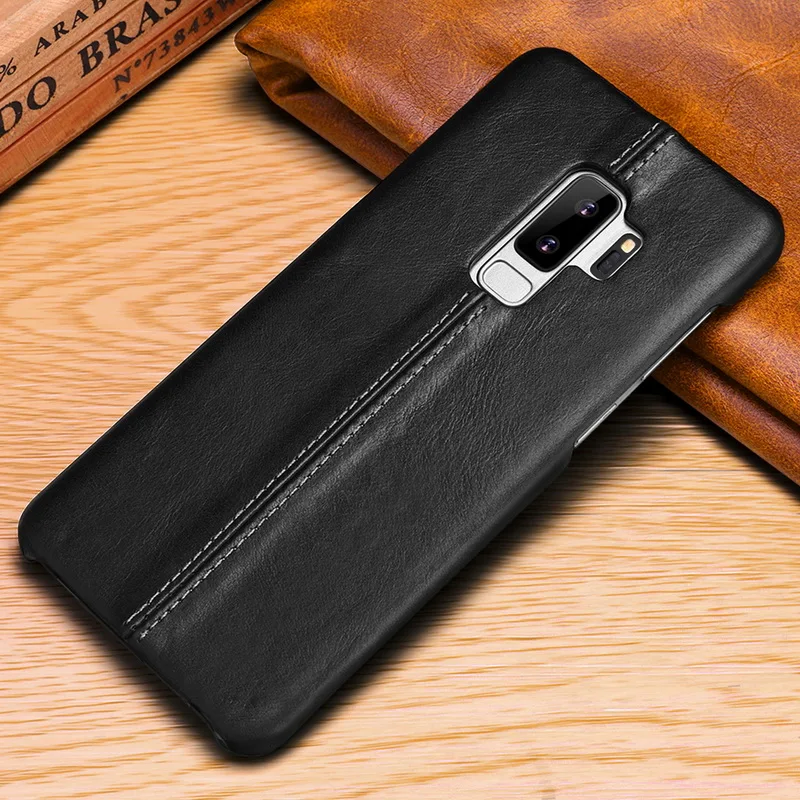 Оригинальный чехол из натуральной коровьей кожи для сотового телефона Samsung Galaxy