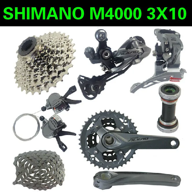 ALIVIO M4000 Groupset 3*9s 27S MTB велосипедный Набор для shimano groupsets|bicycle guard|bicycle housingbicycle crankset |
